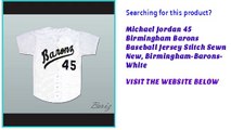 Michael Jordan 45 Birmingham Barons Baseball Jersey Stitch Sewn New