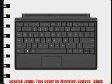 Spanish Layout Type Cover for Microsoft Surface | Black