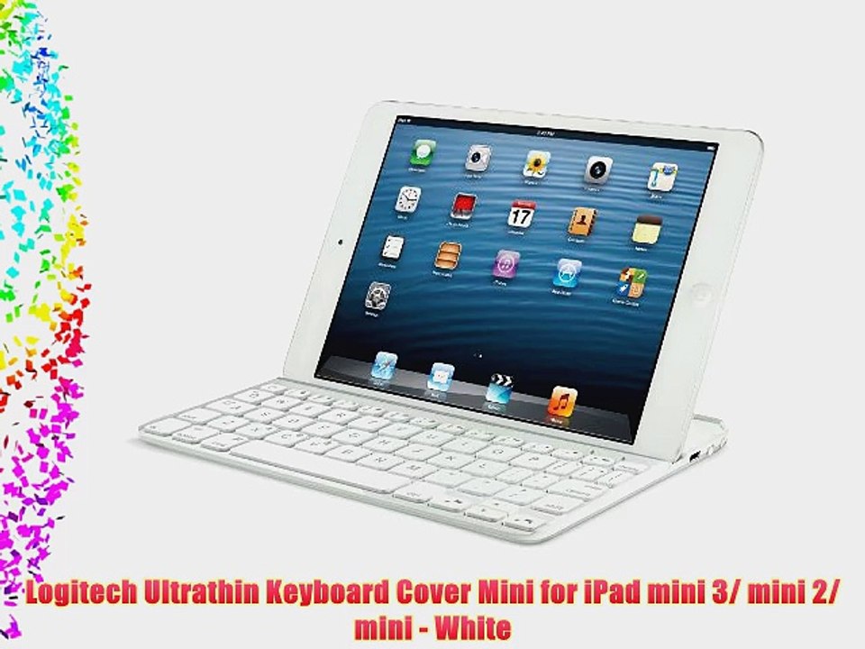 Logitech Ultrathin Keyboard Cover Mini for iPad mini 3/ mini 2/ mini - White