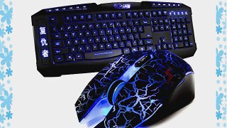 Qisan(TM) Wrangler Gaming Mice (4 Colors)   Avenger Gaming Keyboard(7 Colors)...