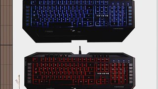 Perixx PX-3200 US Programmable Backlit Gaming Keyboard - 12 Macro Keys with 3 User Profile