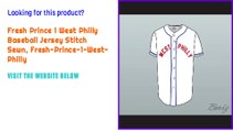 Fresh Prince 1 West Philly Baseball Jersey Stitch Sewn