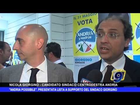 Andria possibile , presentata lista a supporto di Giorgino