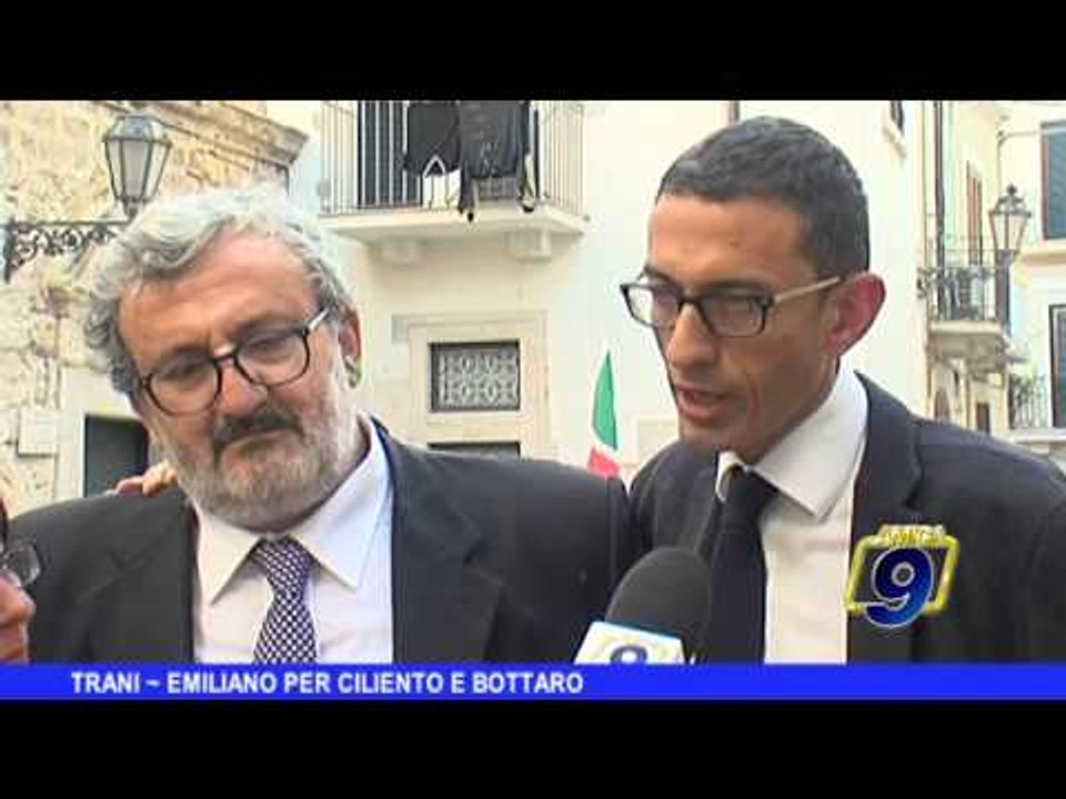 TRANI | Emiliano per Cilento e Bottaro