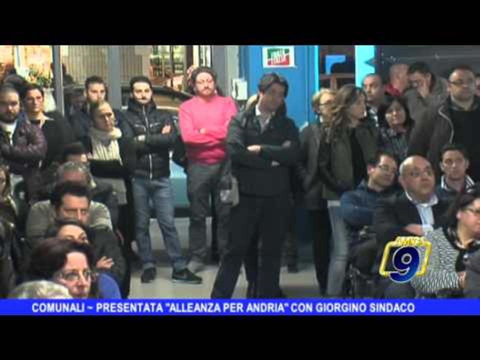 ANDRIA | Presentata "Alleanza per Andria" con Giorgino sindaco
