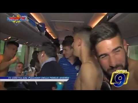 Diretta Tv dal pullman della Fidelis Andria di ritorno da Cava de' Tirreni