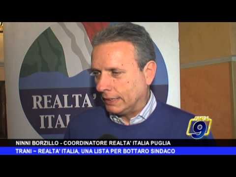 TRANI | Realtà Italia, una lista per Bottaro sindaco