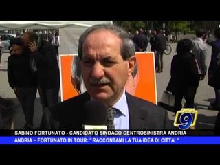 ANDRIA | Fortunato in tour: "Raccontami la tua idea di città"
