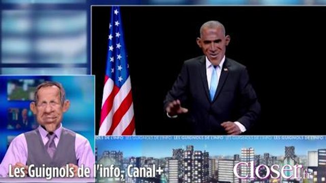 Le Guignols de l'info : la marionnette d'Obama lit Closer !