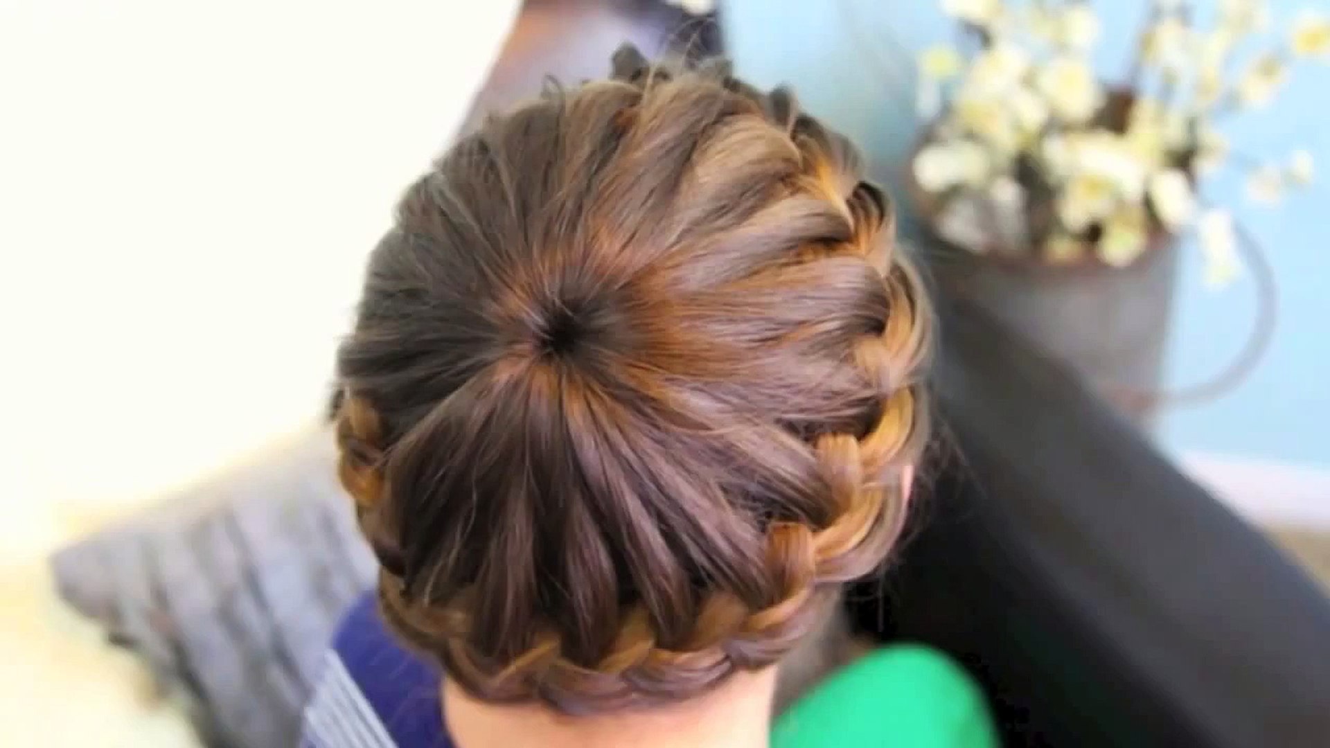 Starburst Crown Braid Updo Hairstyles Cute Girls Hairstyles