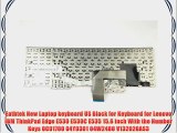 Eathtek New Laptop keyboard US Black for Keyboard for Lenovo IBM ThinkPad Edge E530 E530C E535
