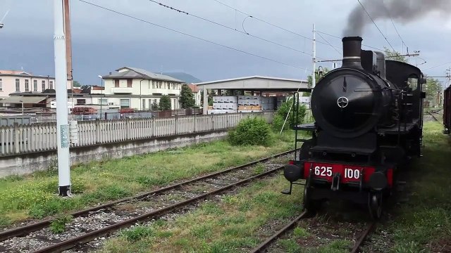 TRENO A VAPORE 625 100 HD VIDEO/STEAM TRAIN 625 100