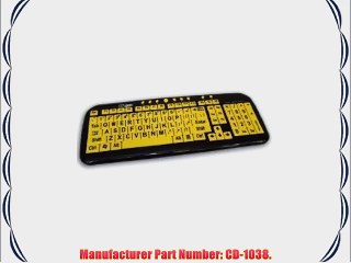 Ergoguys Ezsee Low Vision Keyboard Large Print Yellow Keys (CD-1038) -