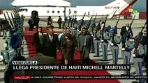 Llegó Michel Martelly a Venezuela para cumbre del ALBA