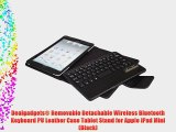 Dealgadgets? Removable Detachable Wireless Bluetooth Keyboard PU Leather Case Tablet Stand