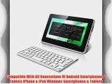 Polaroid Universal Bluetooth Wireless Keyboard for Smartphones - Retail Packaging - White