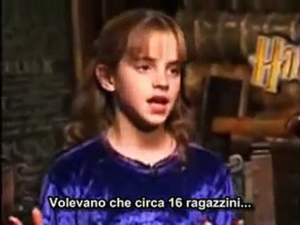 Emma Watson Interview   "Harry Potter and The Philosopher's Stone" - SUB ITA