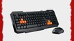 FOME Wfirst G1600-M Ghost Snipe Wired Keyboard and Mouse USB Wear-resisting Optics Mouse Four-star