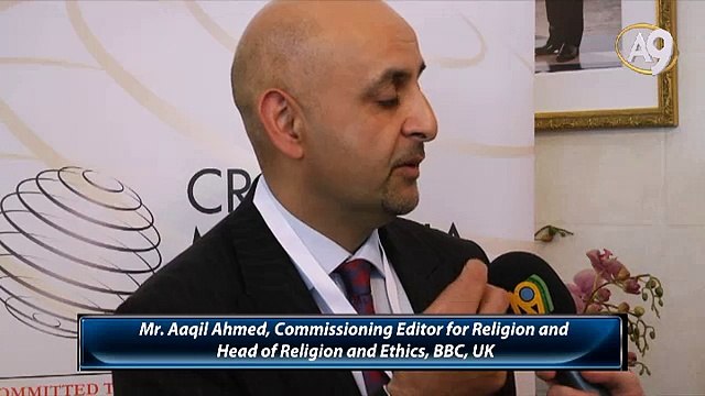 Mr. Aaqil Ahmed, Commissioning Editor for Religion and Head of Religion and Ethics, BBC, UK