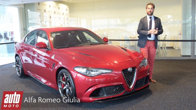 2015 Alfa Romeo Giulia Quadrifoglio (510 ch) : présentation AutoMoto