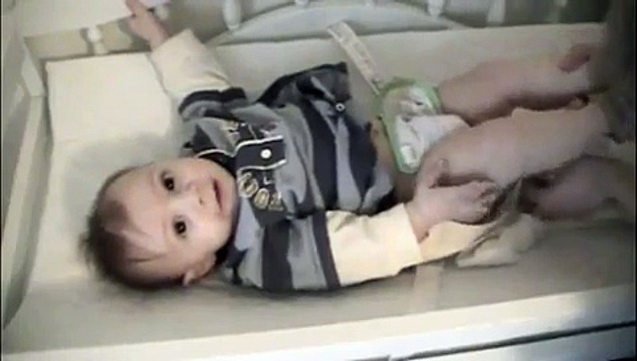 putting on a prefold diaper