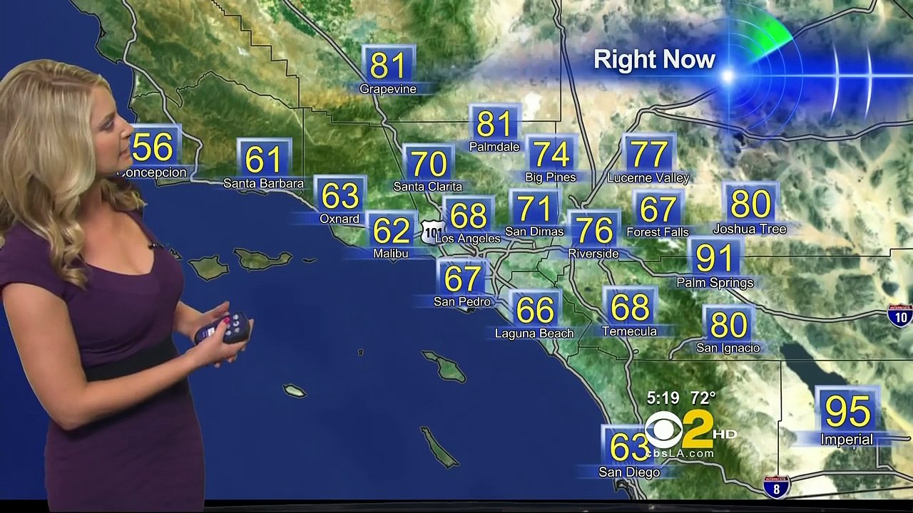 Evelyn Taft 2012/05/10 CBS2/KCAL9 HD; Little purple dress