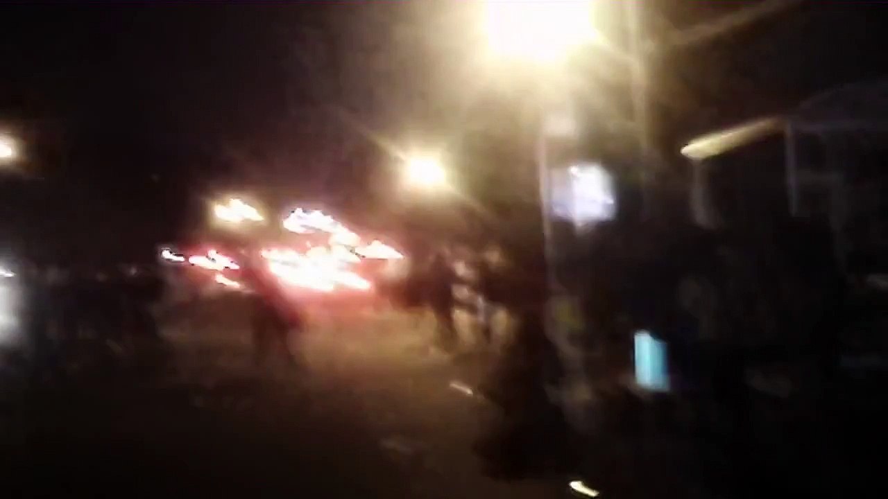 #FergusonLive:  Police start launching teargas/bullets