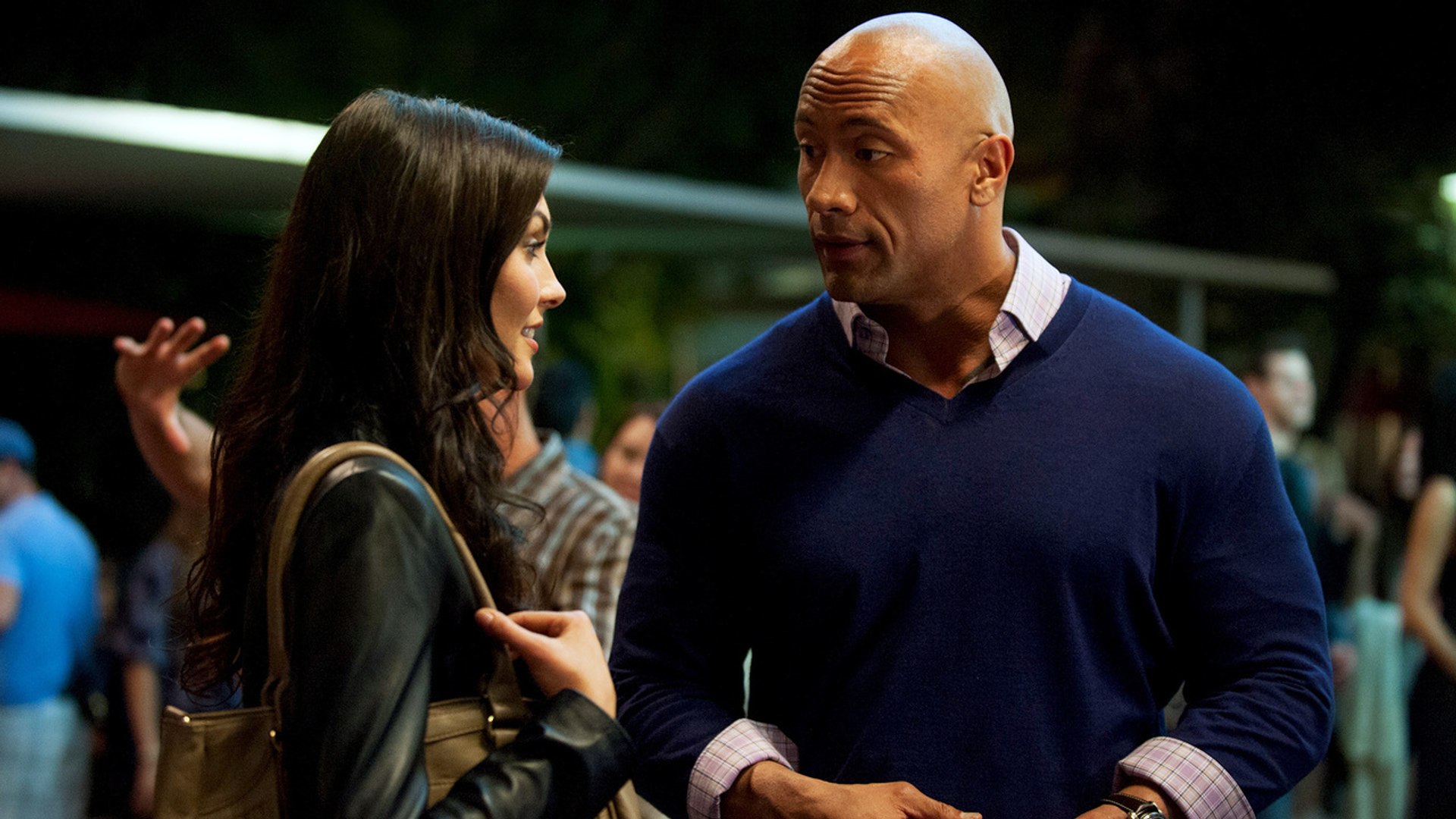 Dwayne Johnson and Anabelle Acosta