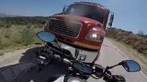 Shocking Crash Caught on Tape!!! Motorcycle vs. Fire Truck