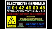 ELECTRICITE - ELECTRICIEN RUE D'ALESIA - 0142460048 - 75014 - PARIS 14 - DEPANNAGE 24/24 7/7