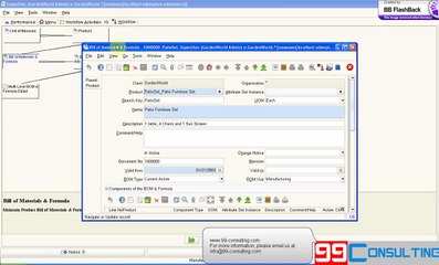 ADempiere - Manufacturing Process Demonstration