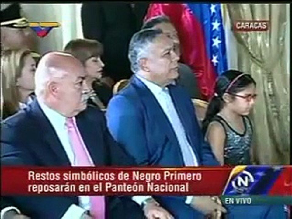 Diosdado Cabello califica de "racistas" a opositores por no asistir a acto de Pedro Camejo