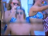 Ryan Lochte & Ricky Berens cheer for Michael Phelps in the 100 Fly final