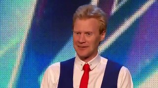 Britain's Got Talent 2015 S09E04 Peter Lambert Plate Spinning Maniacal Circus Act