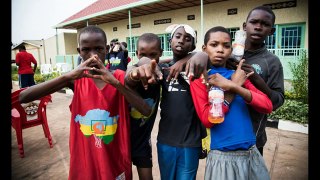 Photographing Basketball teams in Rwanda