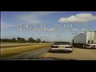 Iowa State Patrol Police Chase and Pit
