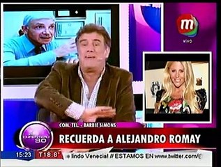Barbie Simons recordó a Romay