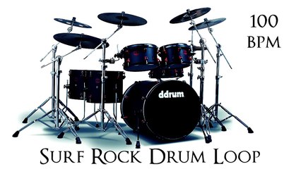 Surf Rock Drum Loop 100 bpm