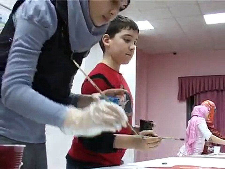 أطفال فلسطين ترسم في المهجر عن فلسطين مع الفنان جمال بدوان
