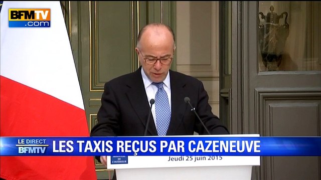 Mobilisation des taxis: 70 véhicules ont subi des dégradations , annonce Cazeneuve