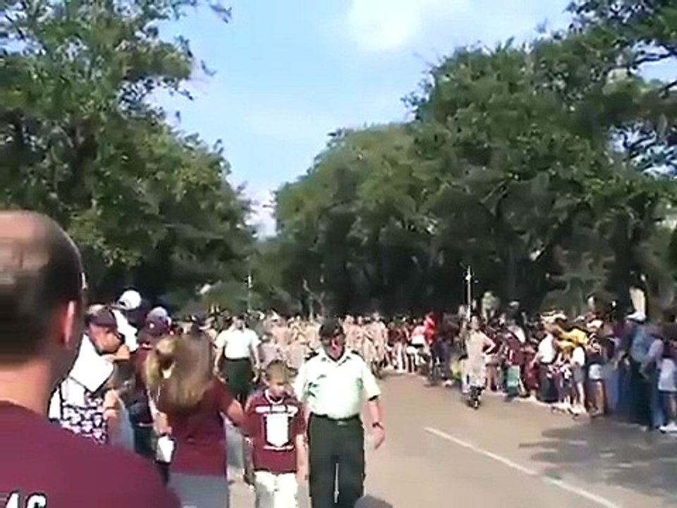 Texas Aggie Band and the Corps March In Kyle Field 2004