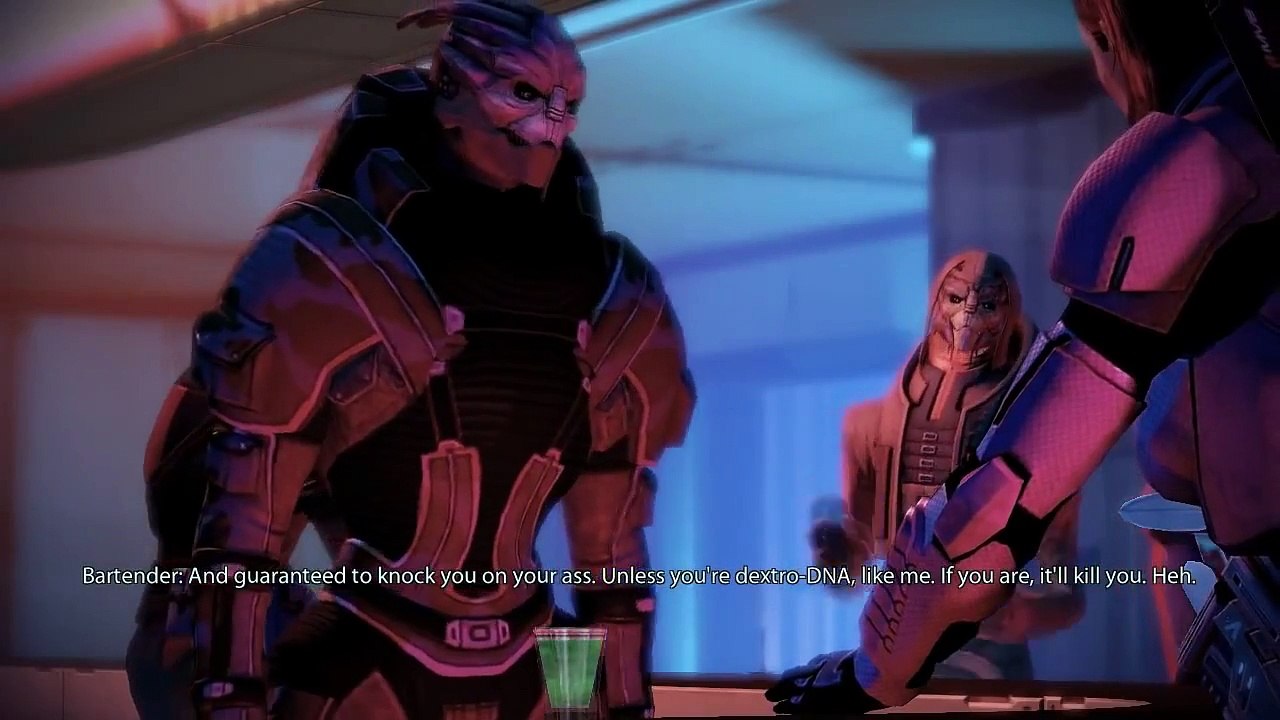 Mass Effect 2 - Shepard gets drunk