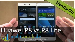 Huawei P8 Lite: Vergleich mit dem P8, erste Testergebnisse