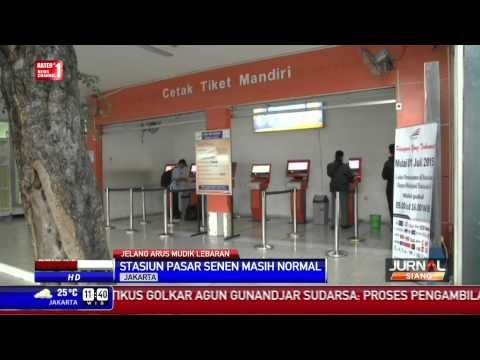 Stasiun Pasar Senen Masih Sepi Antrean Pemudik Lebaran