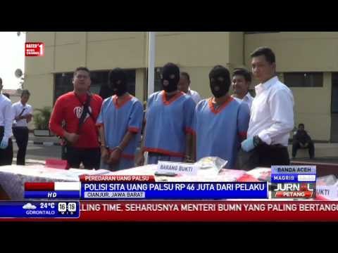 Kepolisian Cianjur Tangkap Tiga Pengedar Uang Palsu