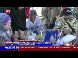 Makam Angeline Dibanjiri Peziarah