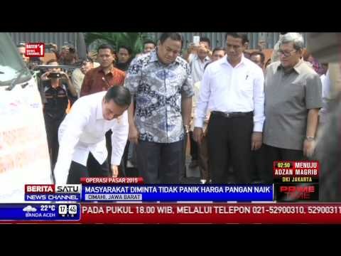 Presiden Jokowi Cek Persiapan Operasi Pasar 2015