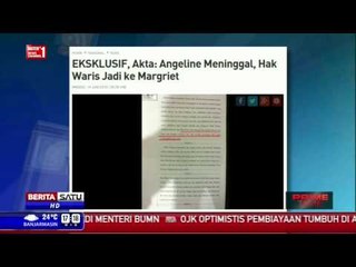 Kematian Angeline Diduga Terkait Harta Warisan