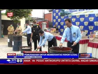 Download Video: 7,5 Juta Ton Rokok Ilegal dan Tembakau Iris Dimusnahkan