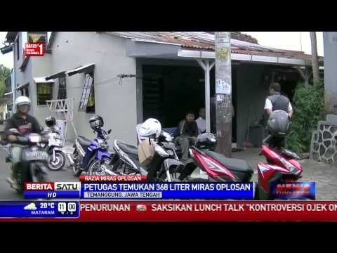 Polres Temanggung Menyita 368 Liter Miras Oplosan